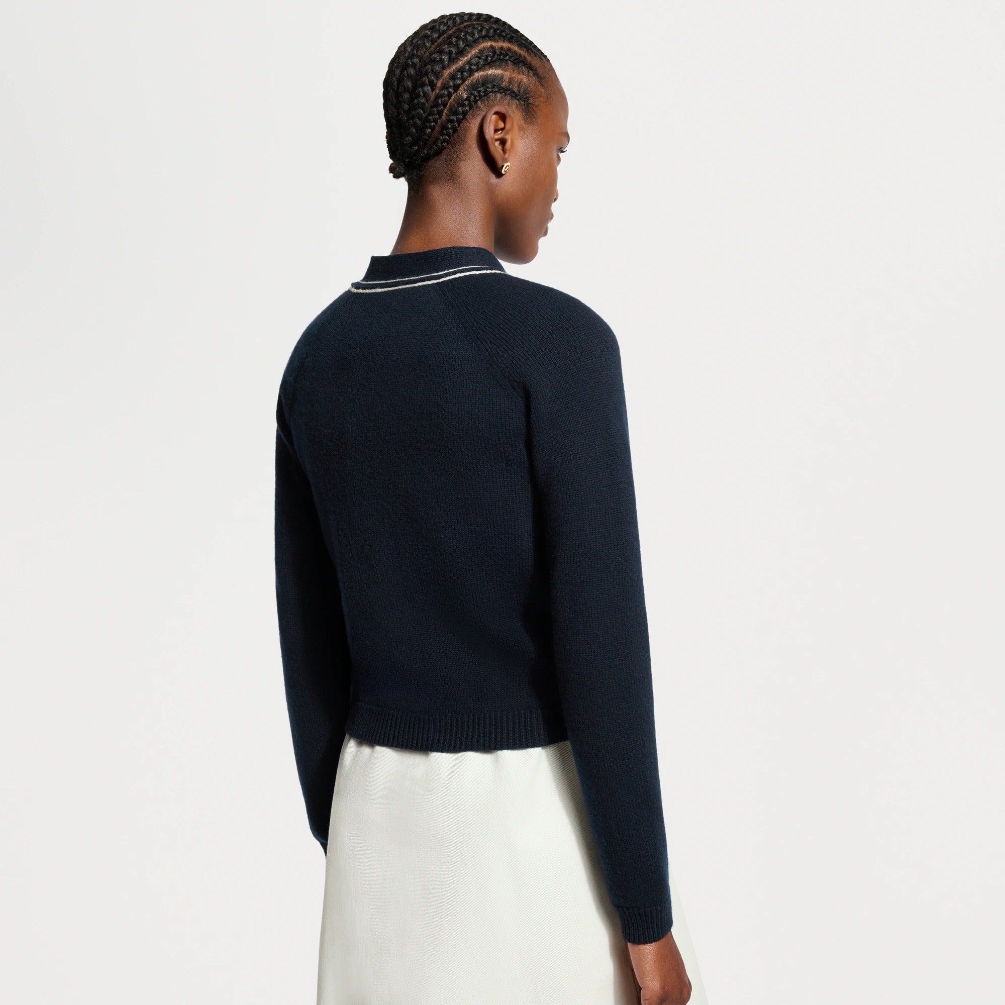 Contrast Accent Cardigan
