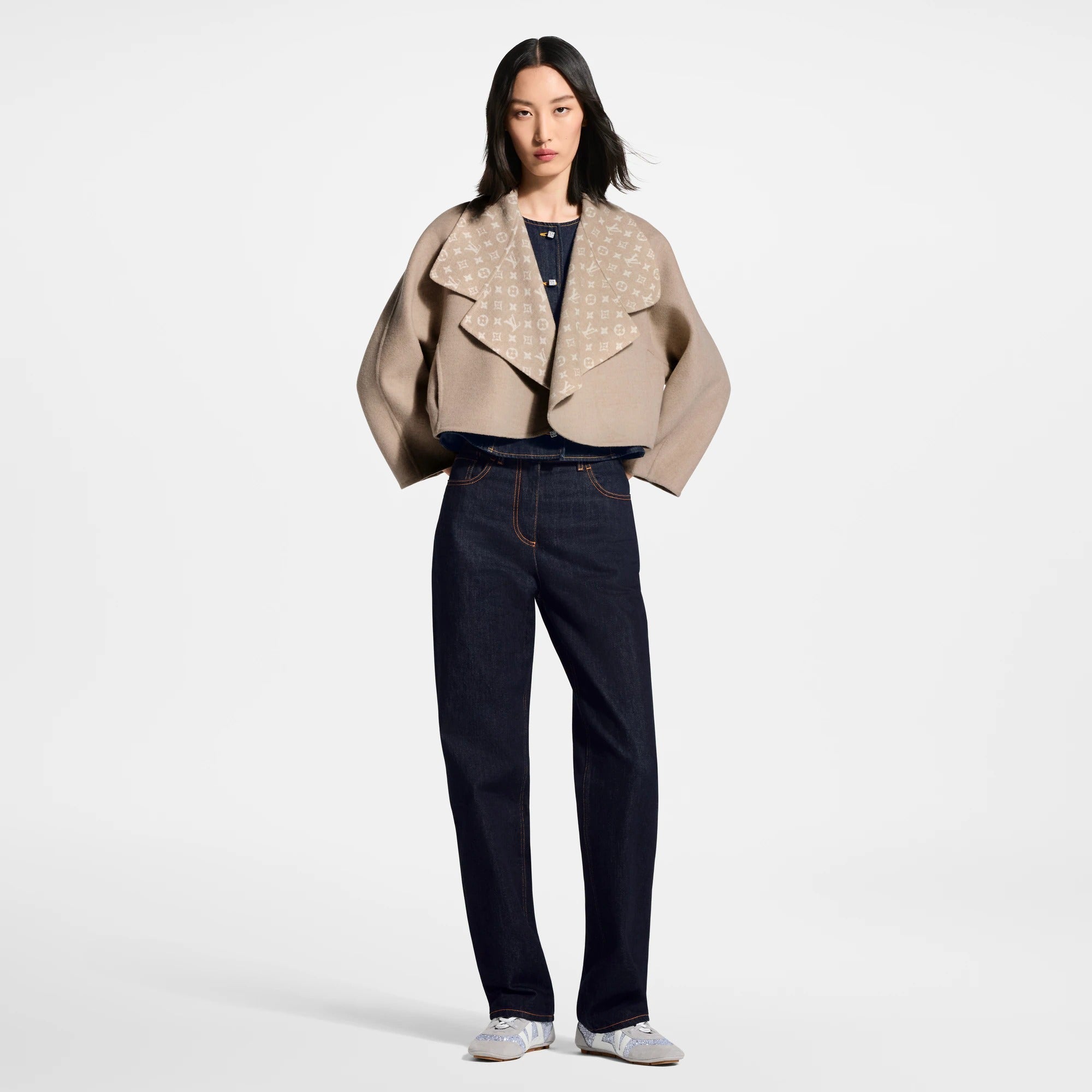 Double Face Cropped Coat