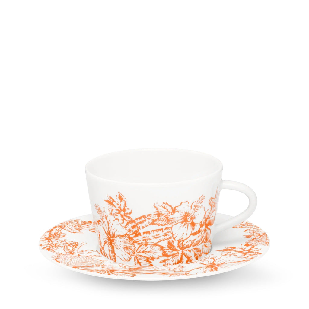 Set Of 2 Teacups and Saucers LV By The Pool