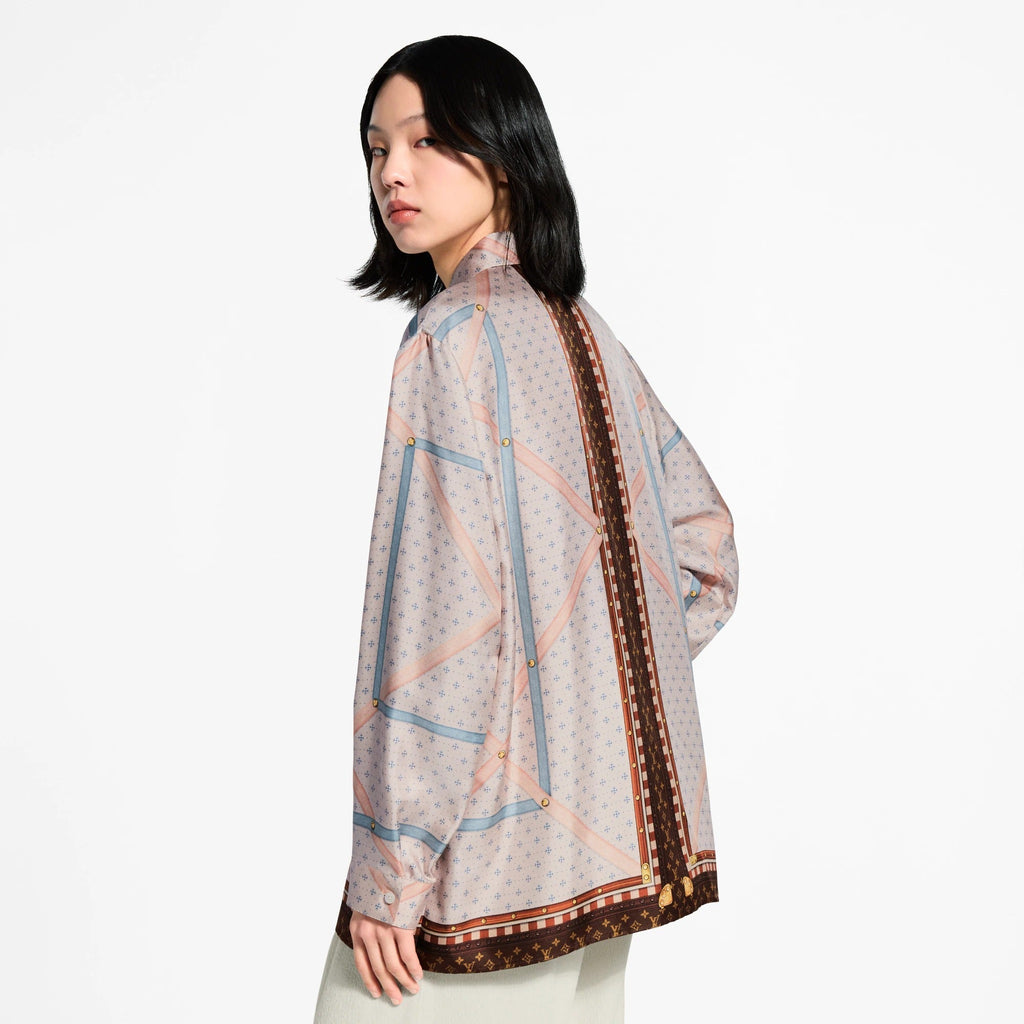 Trunk Print Silk Shirt