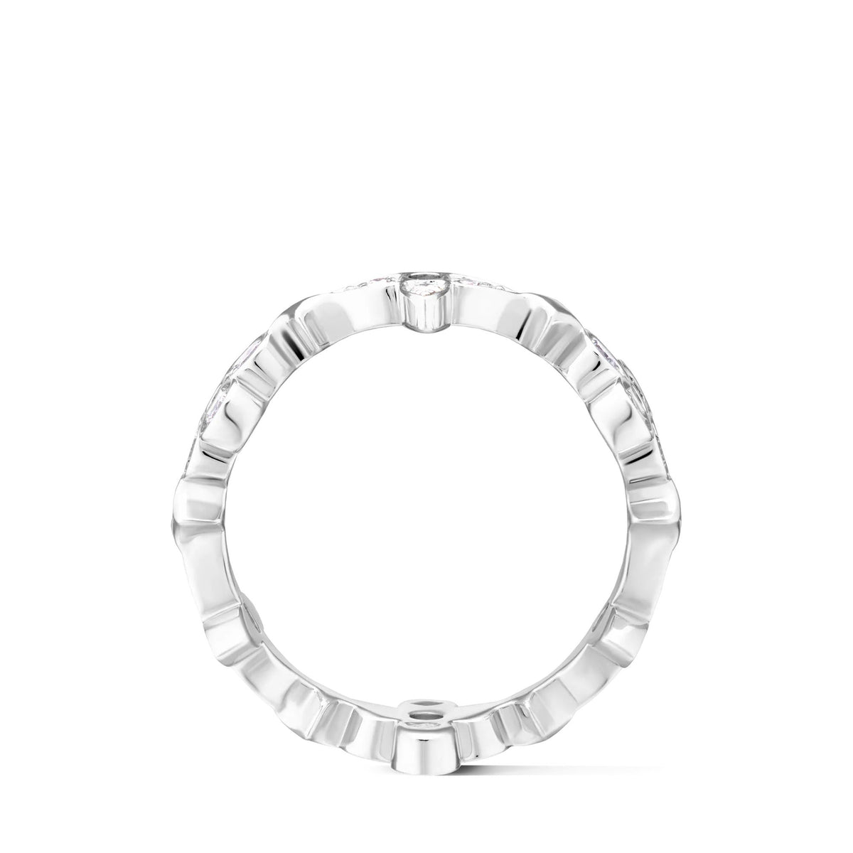 Dentelle Ring, White Gold And Diamonds