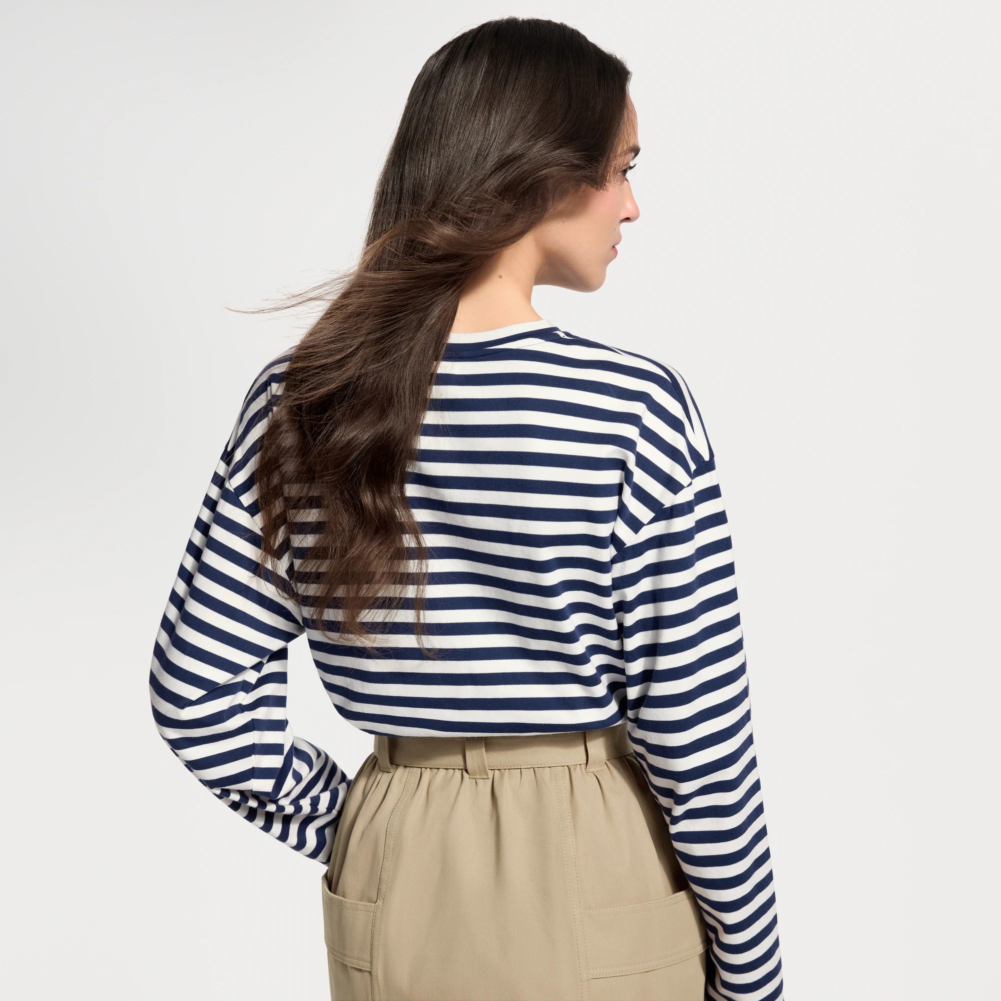Striped Long-Sleeved Top