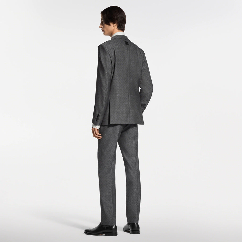 Damier Jacquard Cigarette Pants