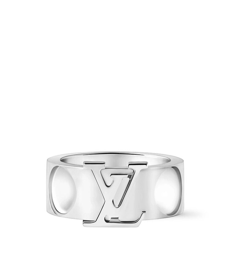 Empreinte Large Ring, White Gold