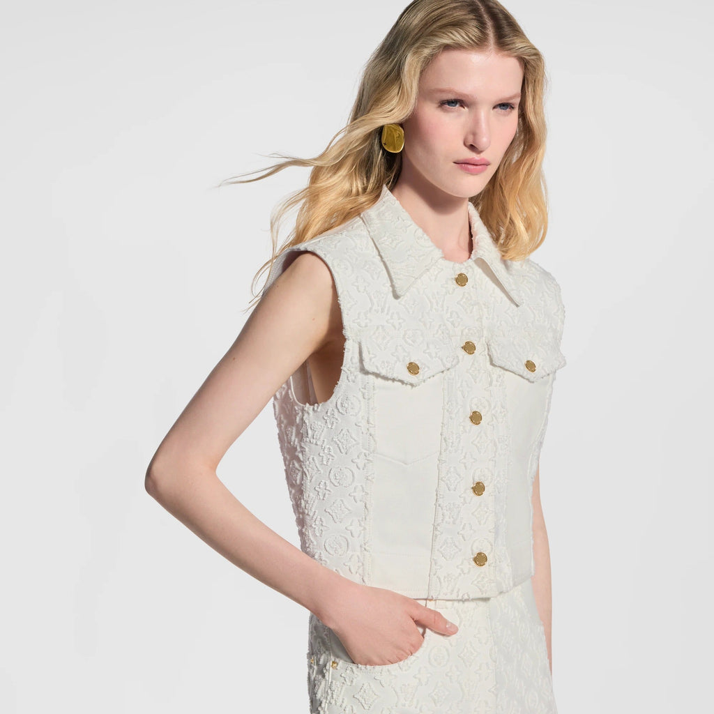 Sleeveless Monogram Fil Coupé Jacket