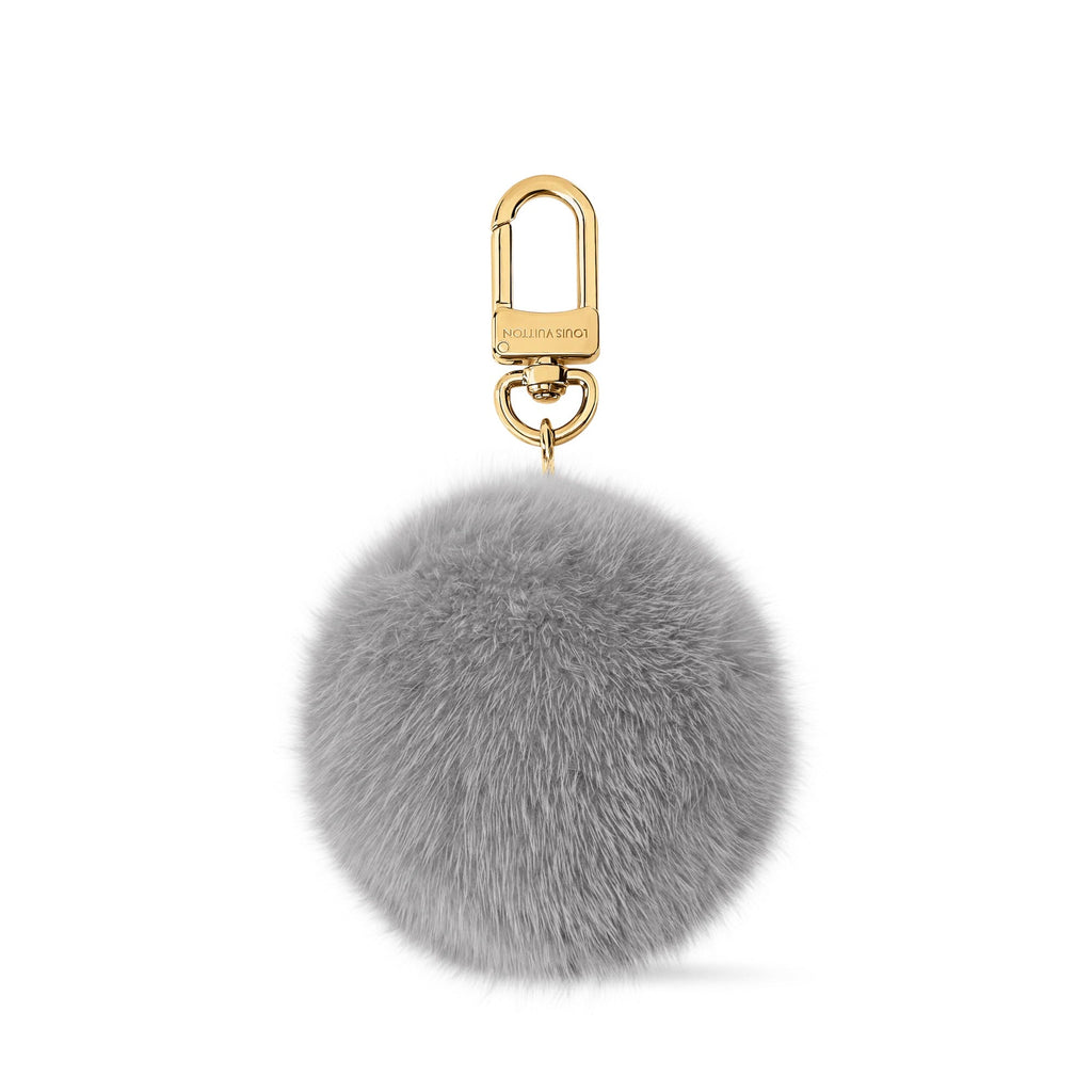 LV Cat Pompon Bag Charm