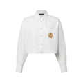 Anchor Patch Cropped Shirt