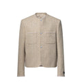 Chic Summery Collarless Jacket