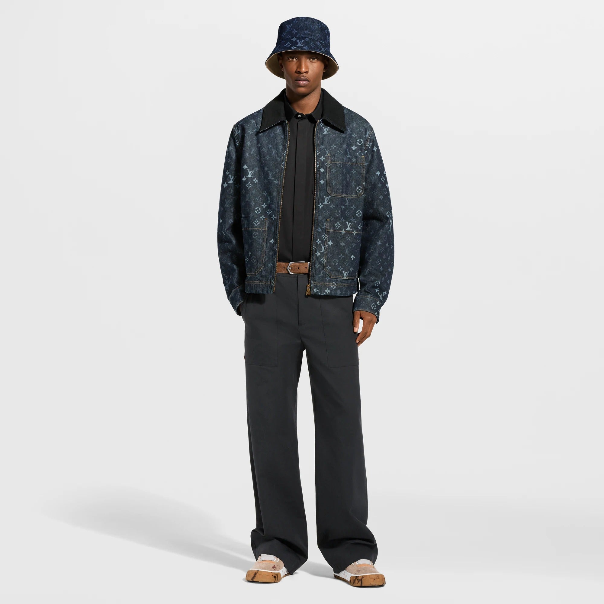 Monogram Denim Workwear Jacket