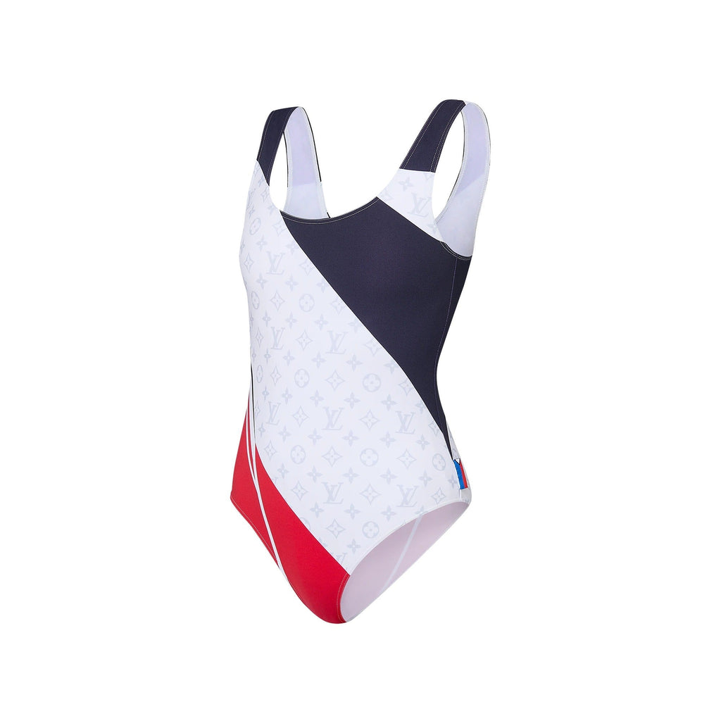 LV x AC Flag One-Piece Swimsuit