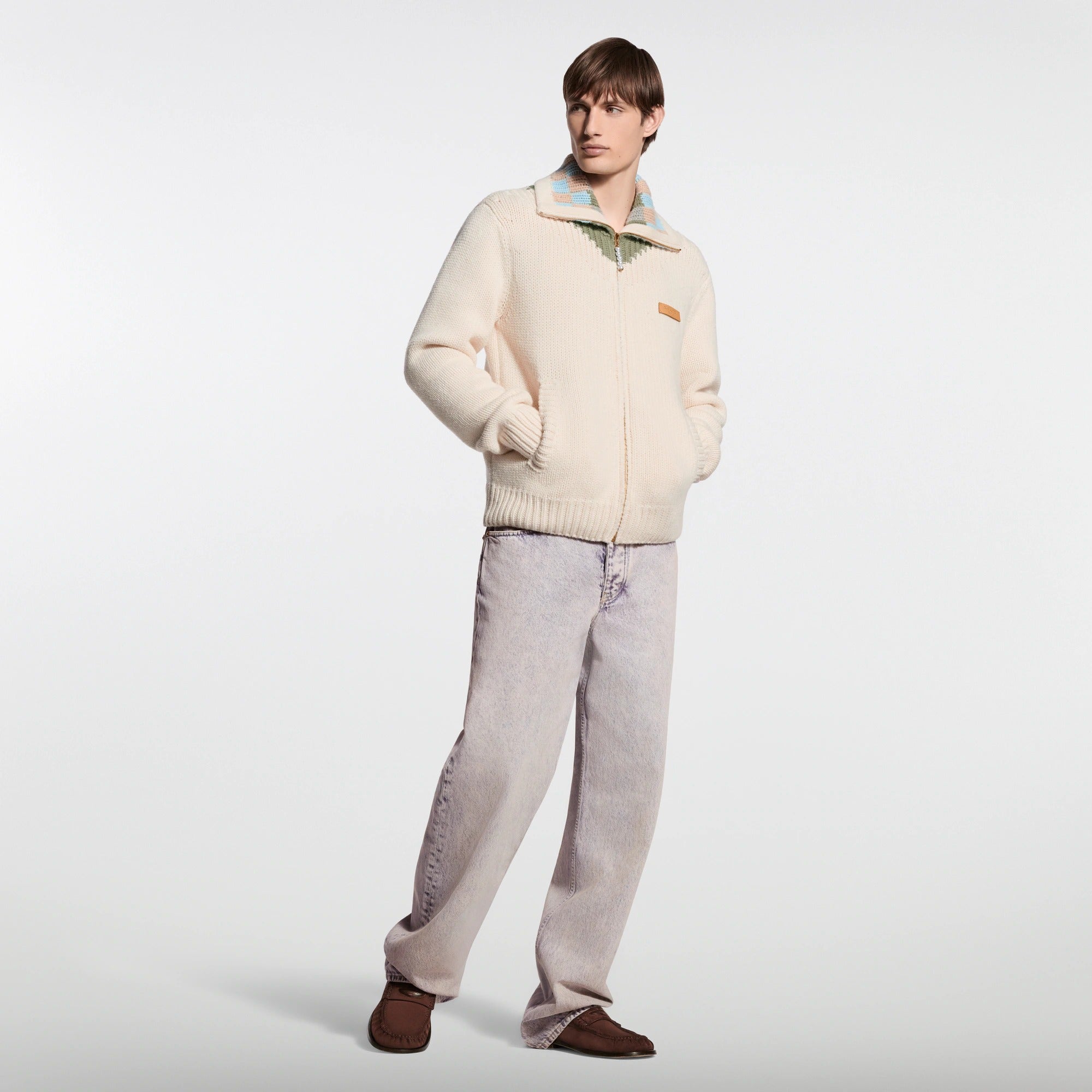 Faded Denim Skate Pants