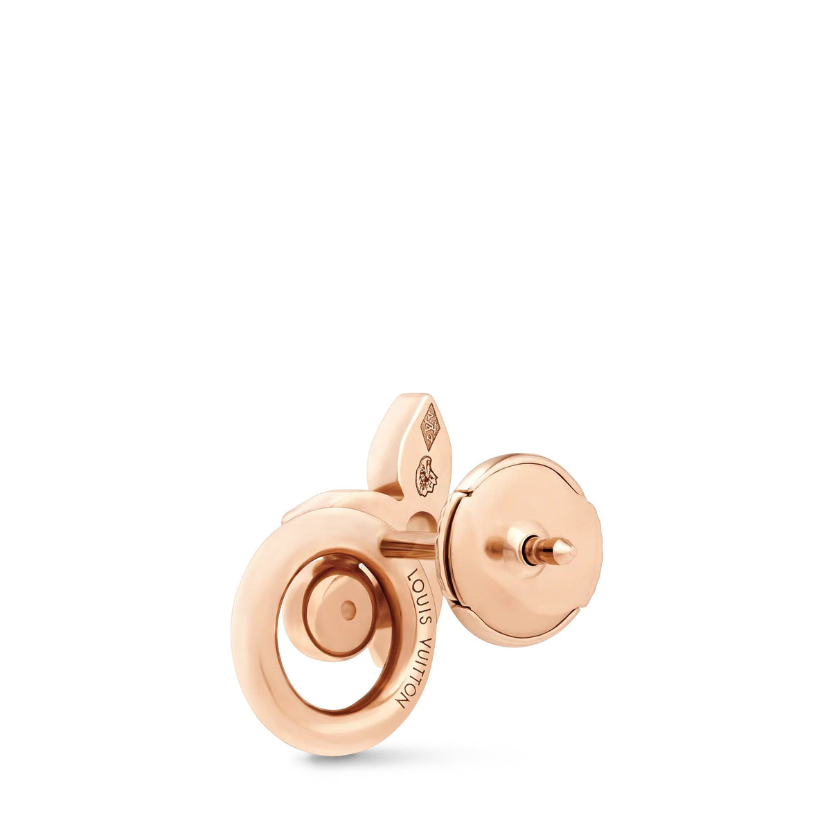 Idylle Blossom Earring, Pink Gold and Diamonds - per unit