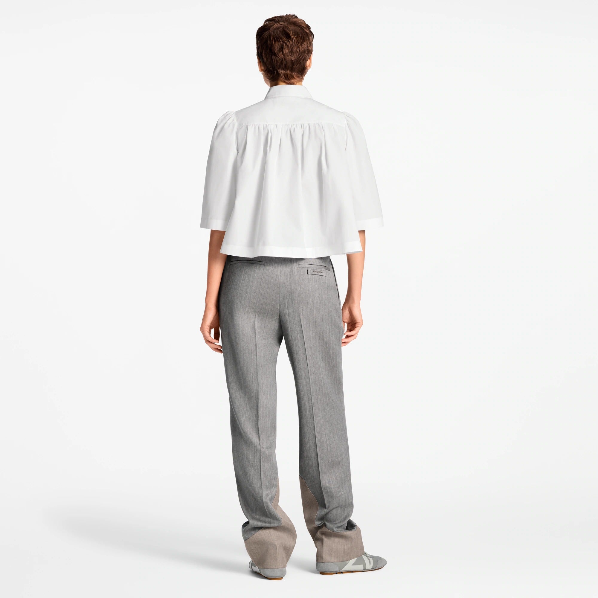 Color-Blocked Tailored Pants