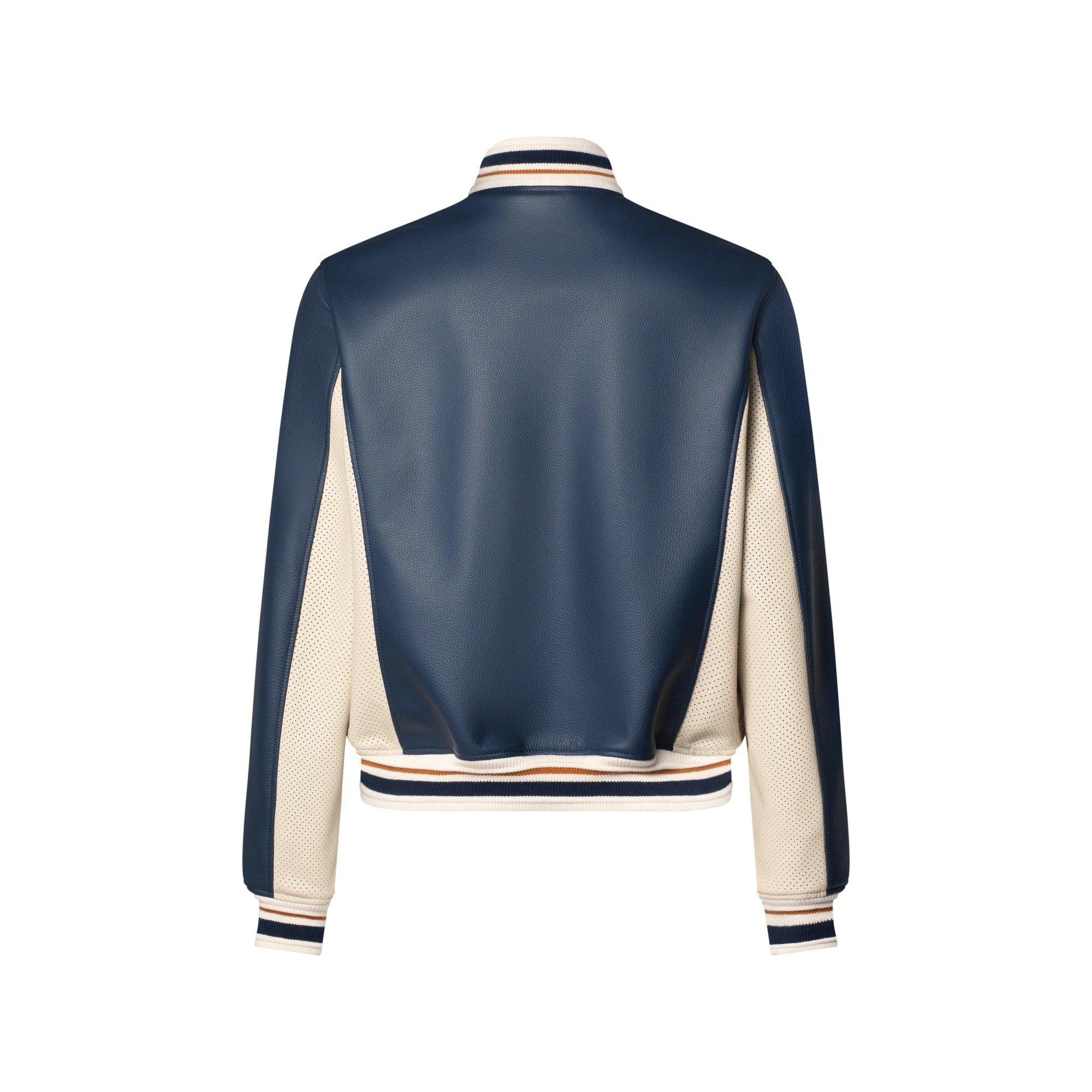 Sporty Leather Track Top