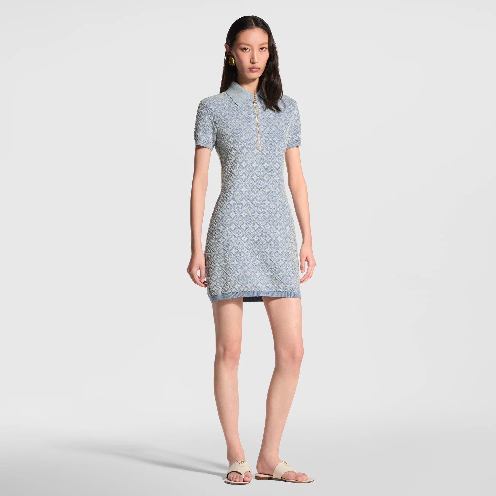 Monogram Toweling Polo Dress