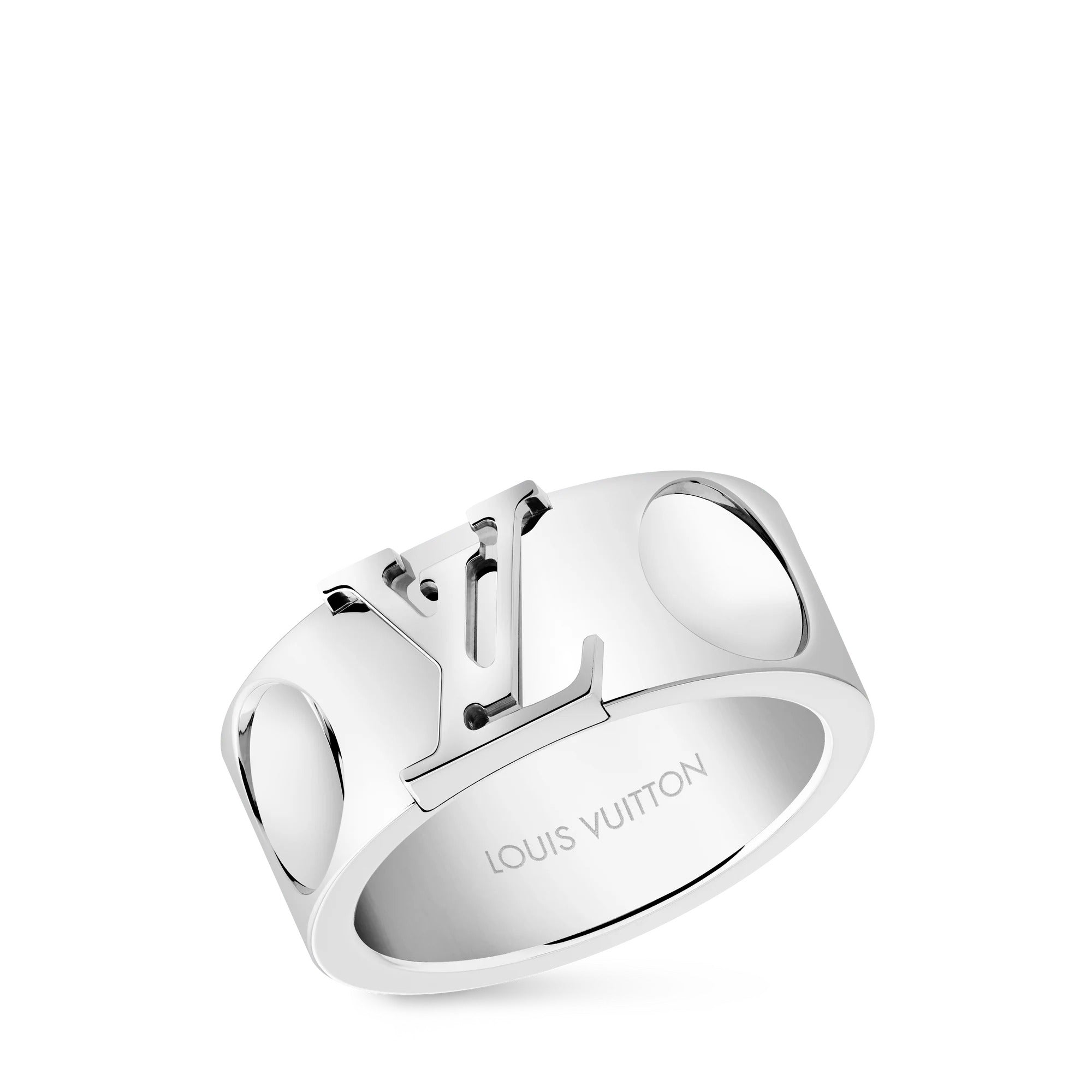 Empreinte Large Ring, White Gold