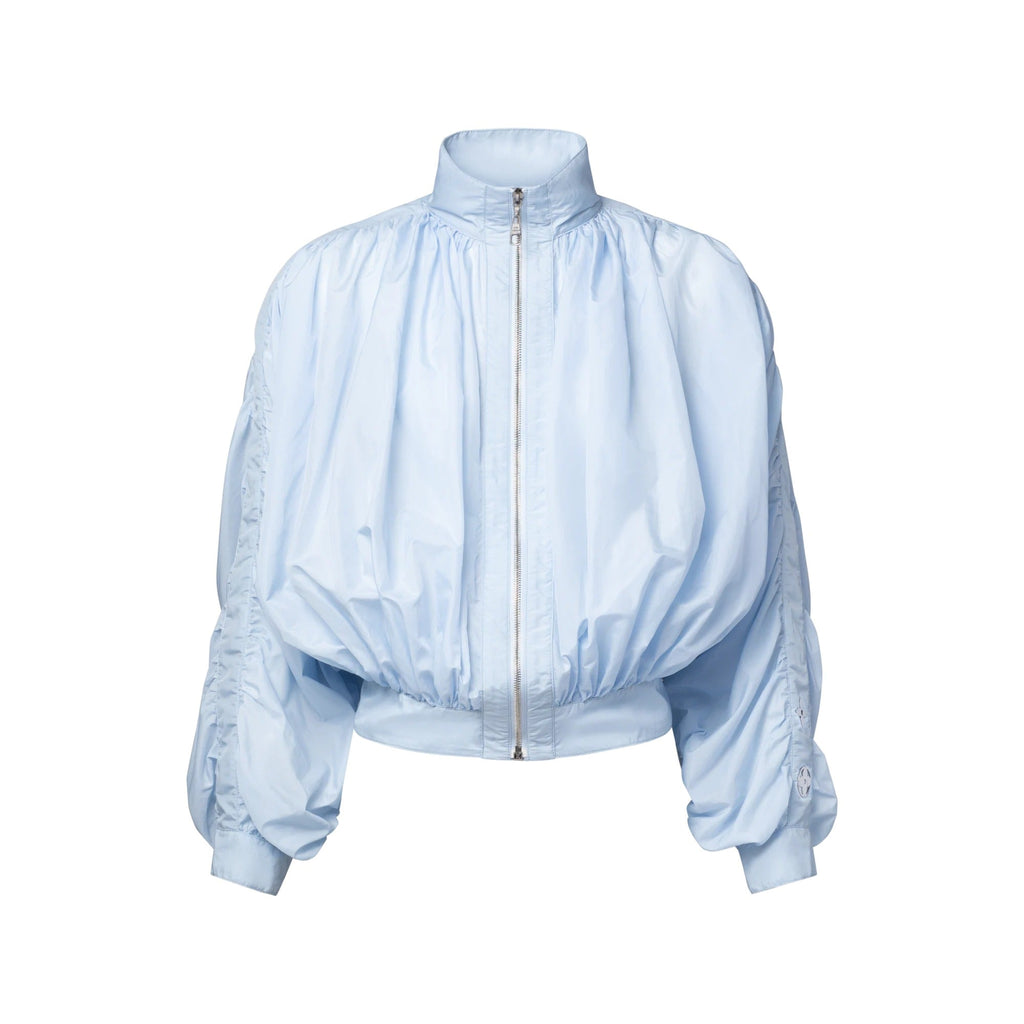 Ruched Bomber Jacket
