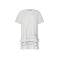 Ruffle Trim T-Shirt Dress