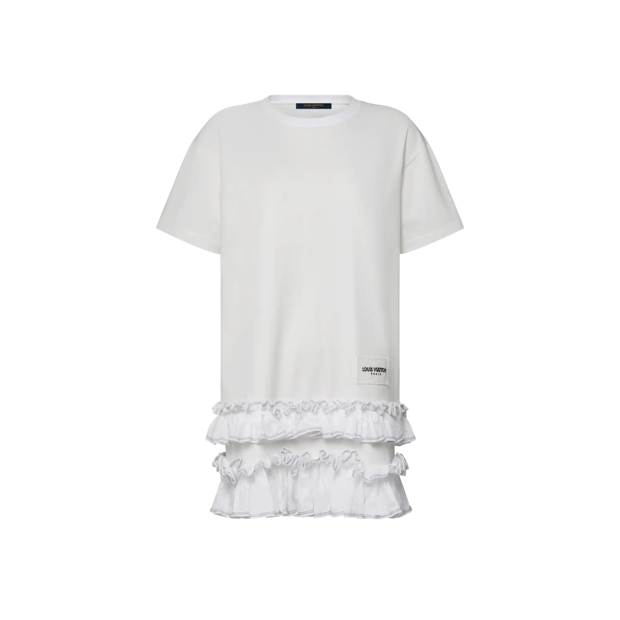 Ruffle Trim T-Shirt Dress