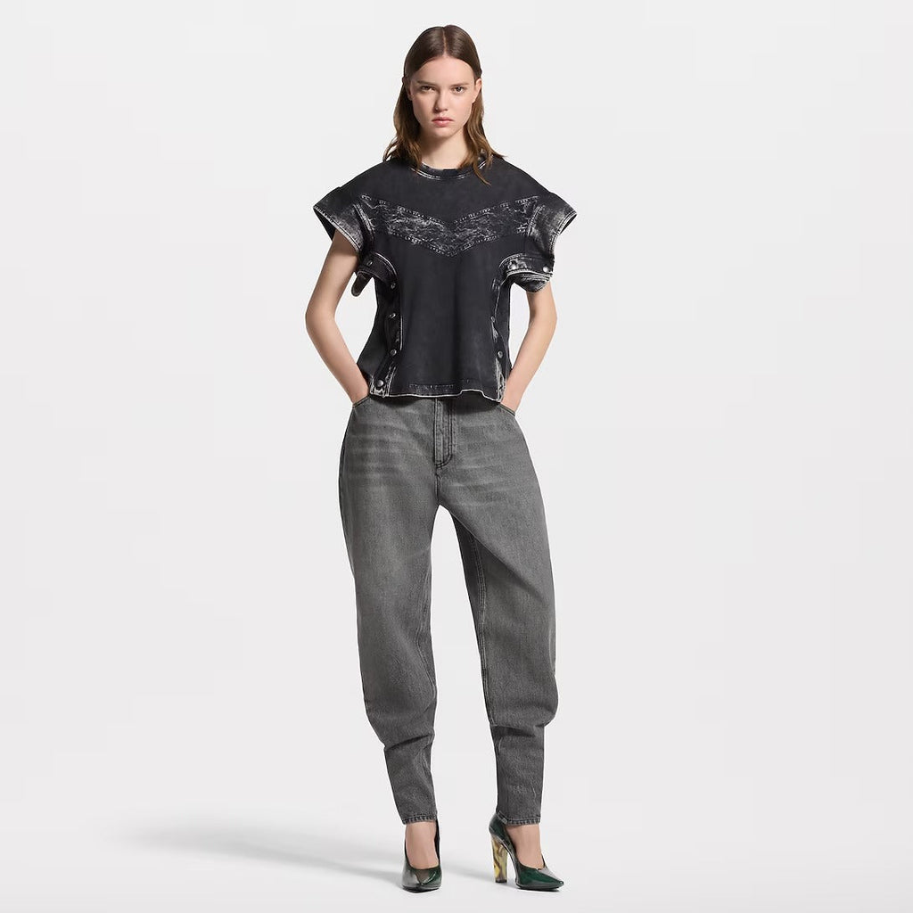 Denim Patchwork T-Shirt