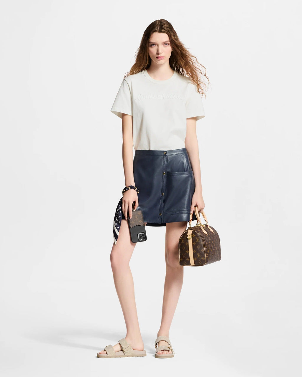 Monogram Silhouette Chain Bag Charm