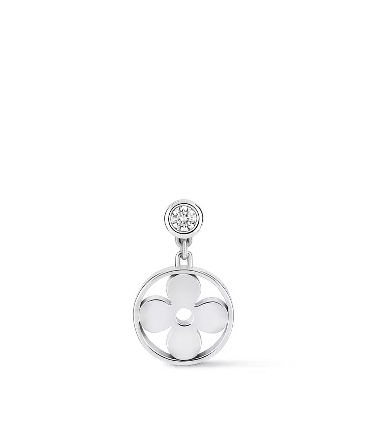 Idylle Blossom Ear Stud, White Gold And Diamond - Per Unit