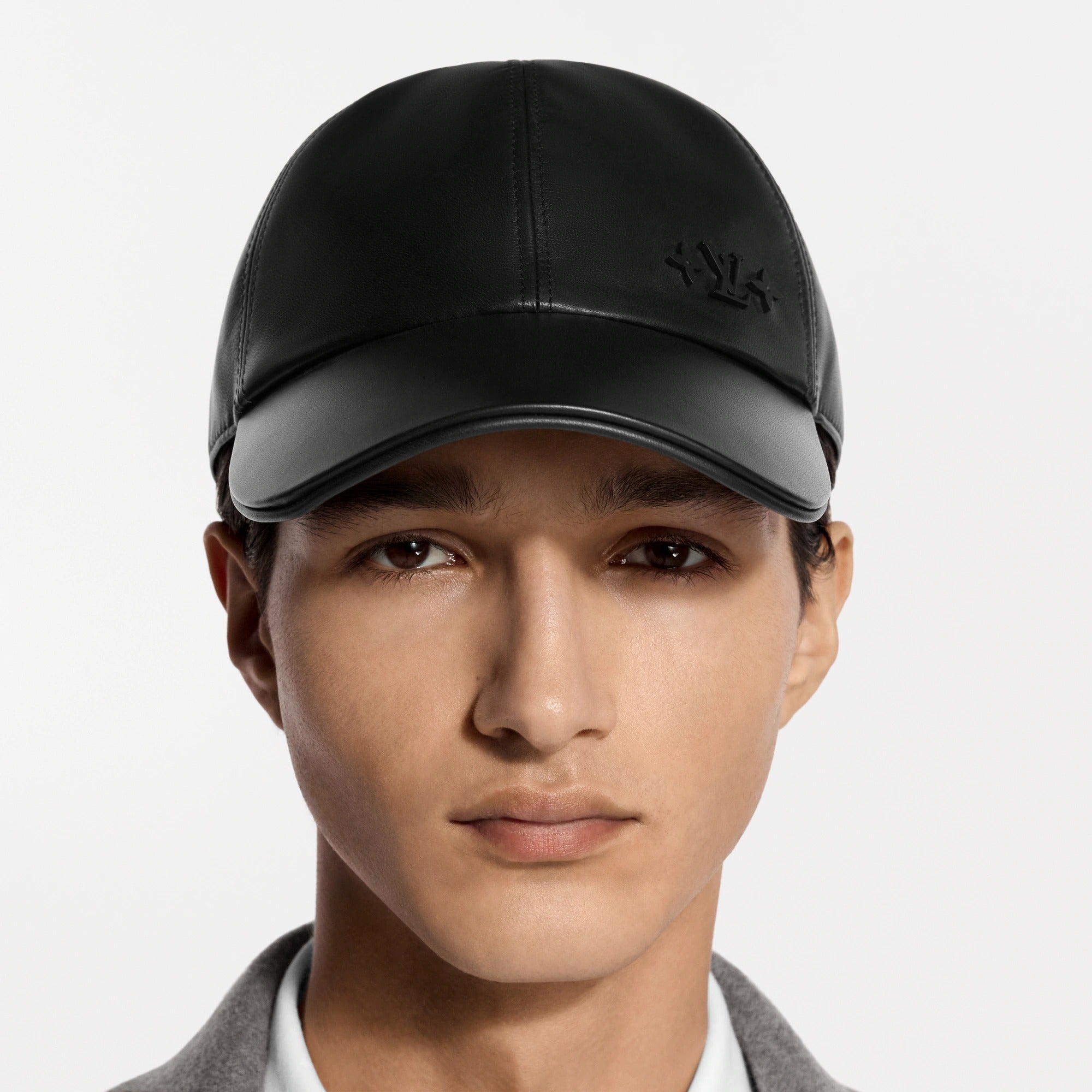 LV Medaillon Leather Cap