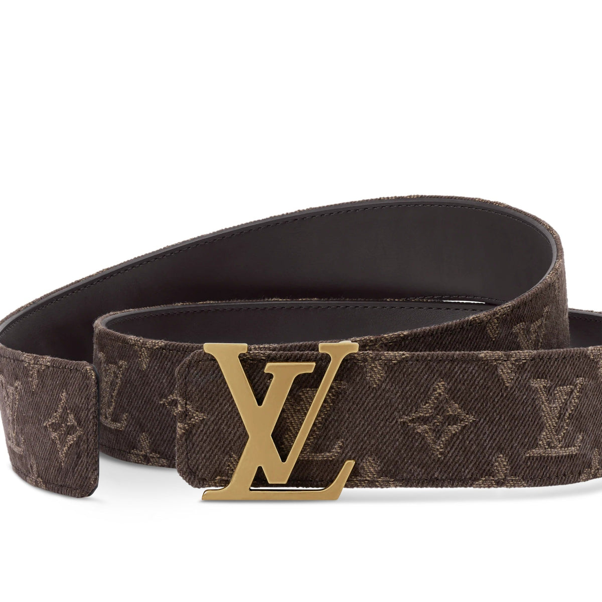LV Initiales Monogram Denim 40mm Belt