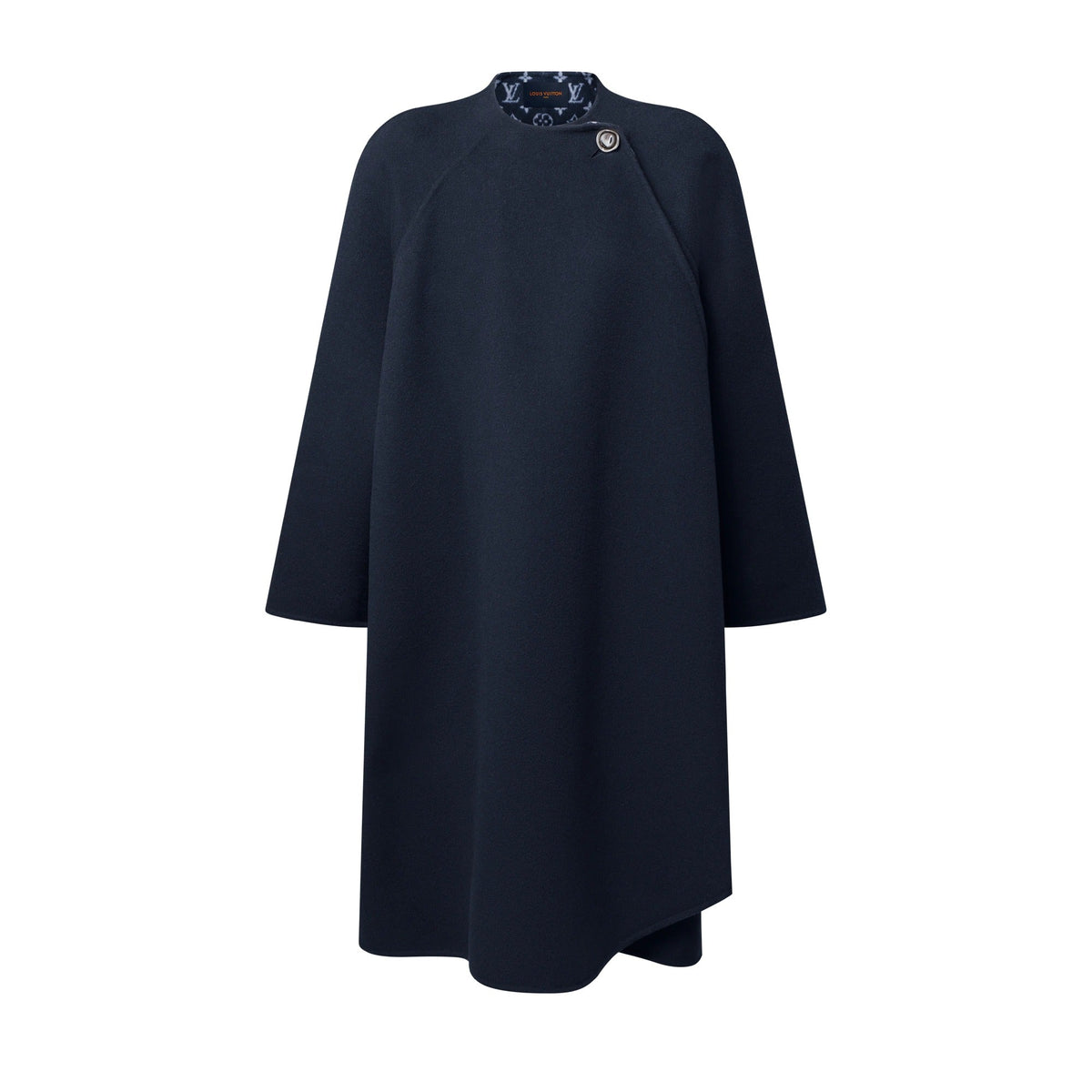 Drape Front Long Coat