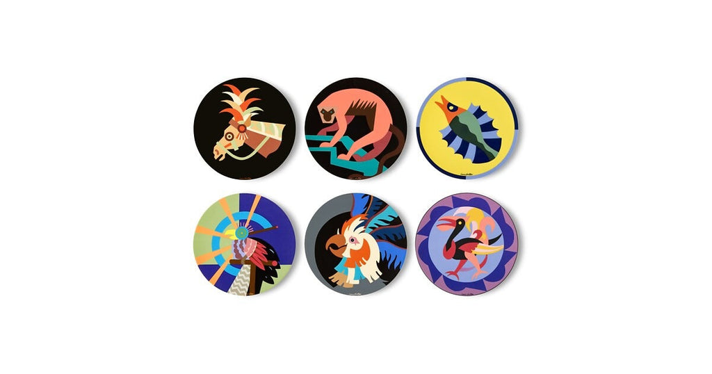 Animali Fantastici Set Of 6 Dinner Plates