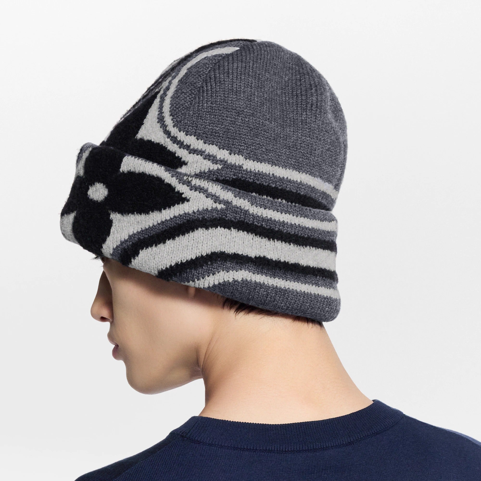 LV Crush Graphic Flower Beanie