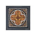 Stained Glass Flower Silk Square