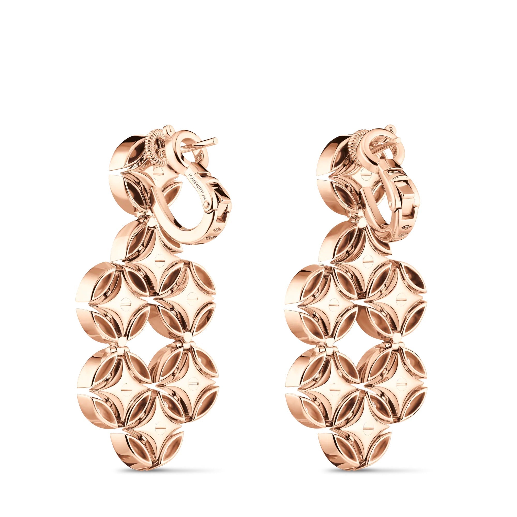 Galaxie Earrings, Rose Gold and Diamonds