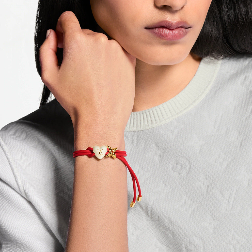 LV Bloom Pearl Heart Bracelet