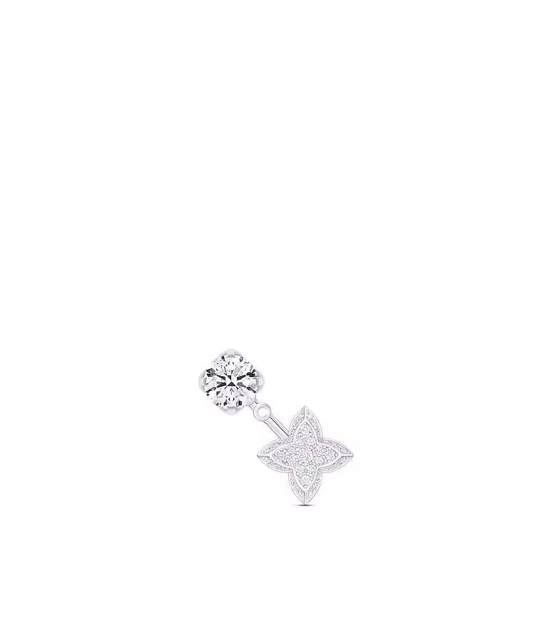 LV Diamonds Double Stud, Round Brilliant cut - per unit