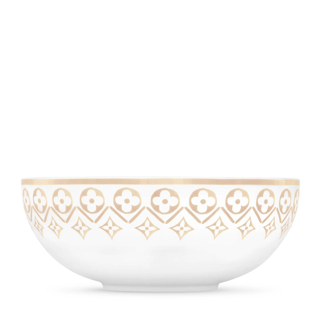 Large Bowl Monogram Flower Tile