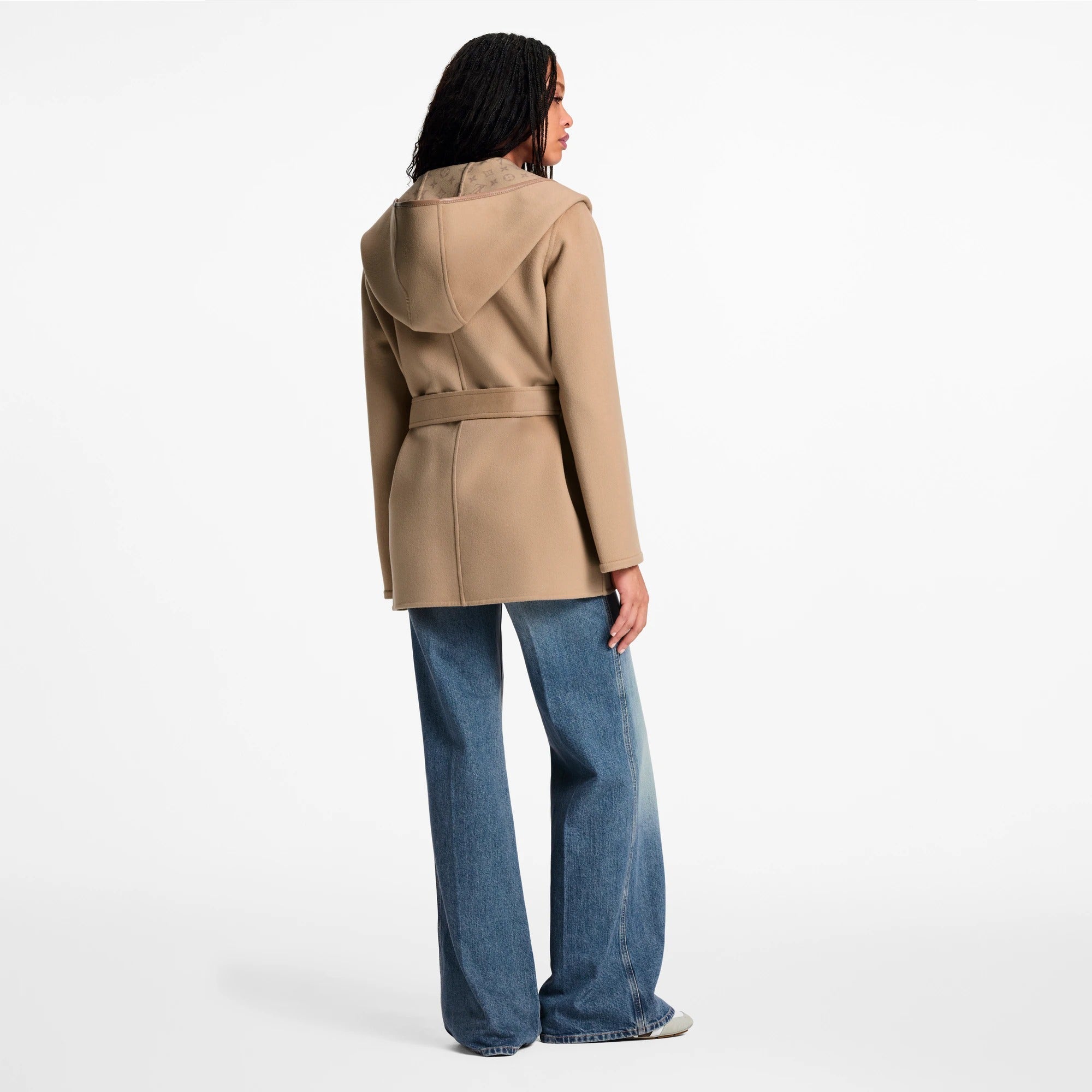 Belted Short Wrap Pea Coat