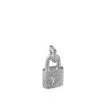 Lock It Padlock Pendant, White Gold and Pavé Diamond