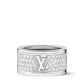 Les Gastons Vuitton Large Ring, White Gold and Diamonds