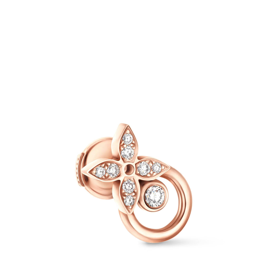 Idylle Blossom Earring, Pink Gold and Diamonds - per unit