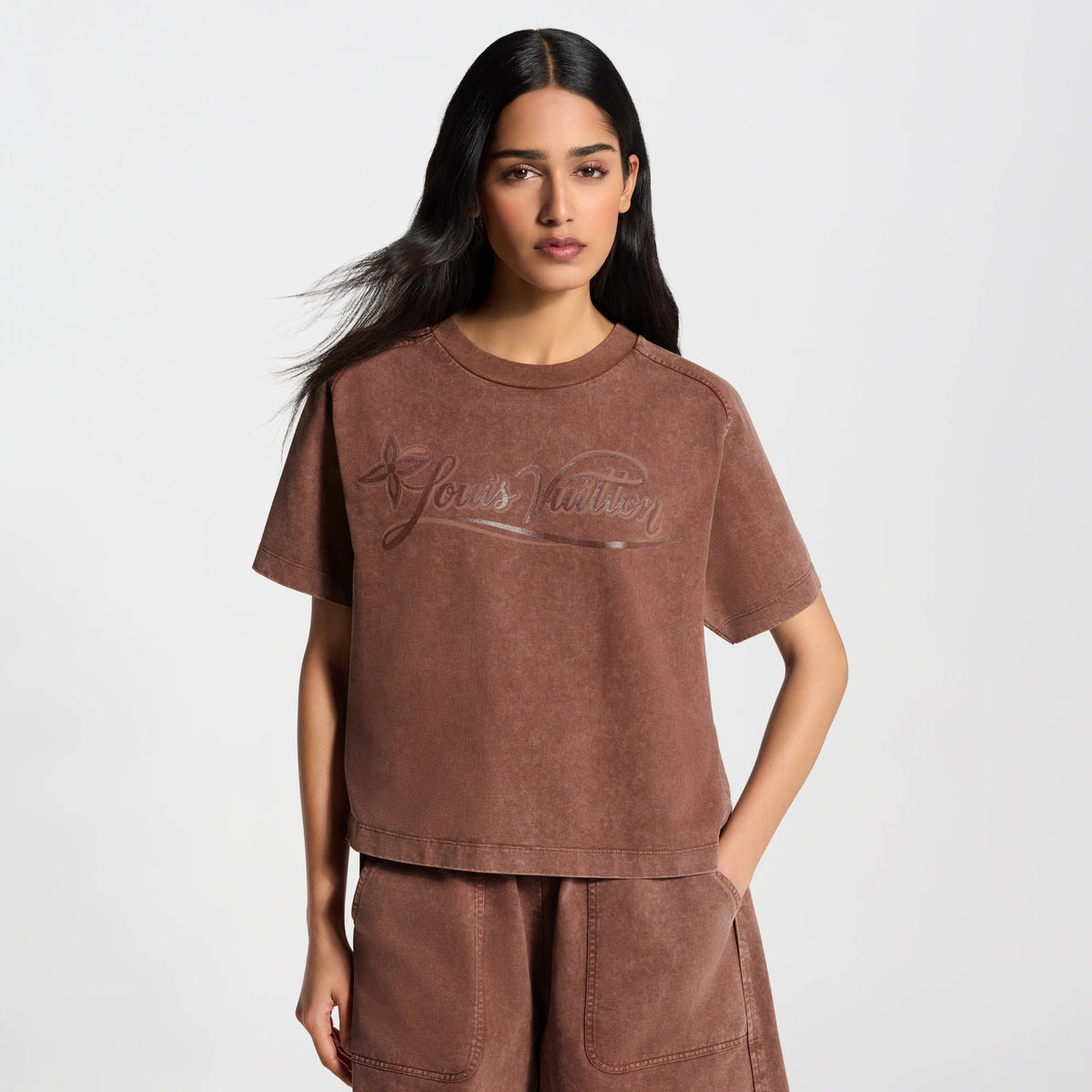Signature Print Overdyed T-Shirt