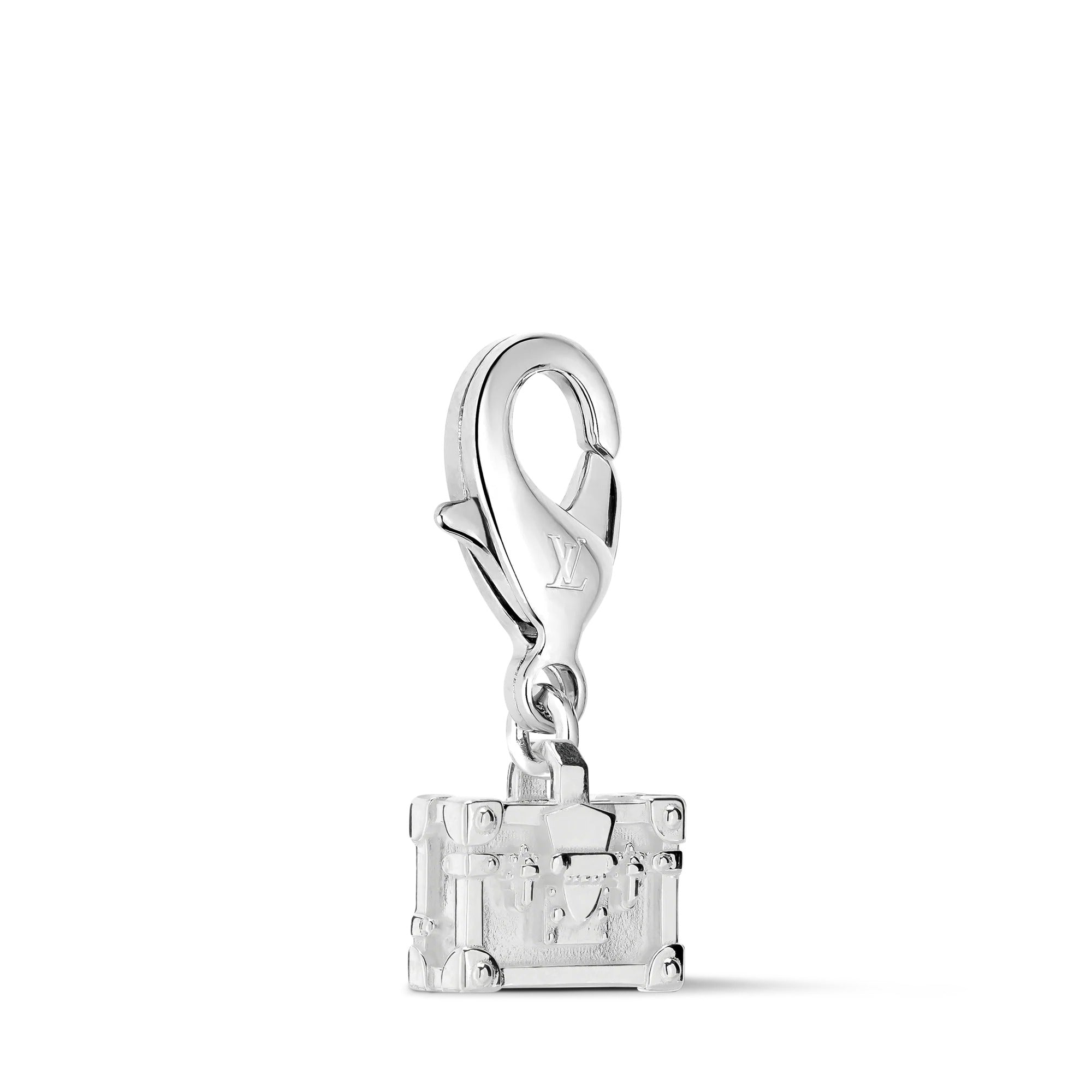 Petite Malle Silver LV Charm