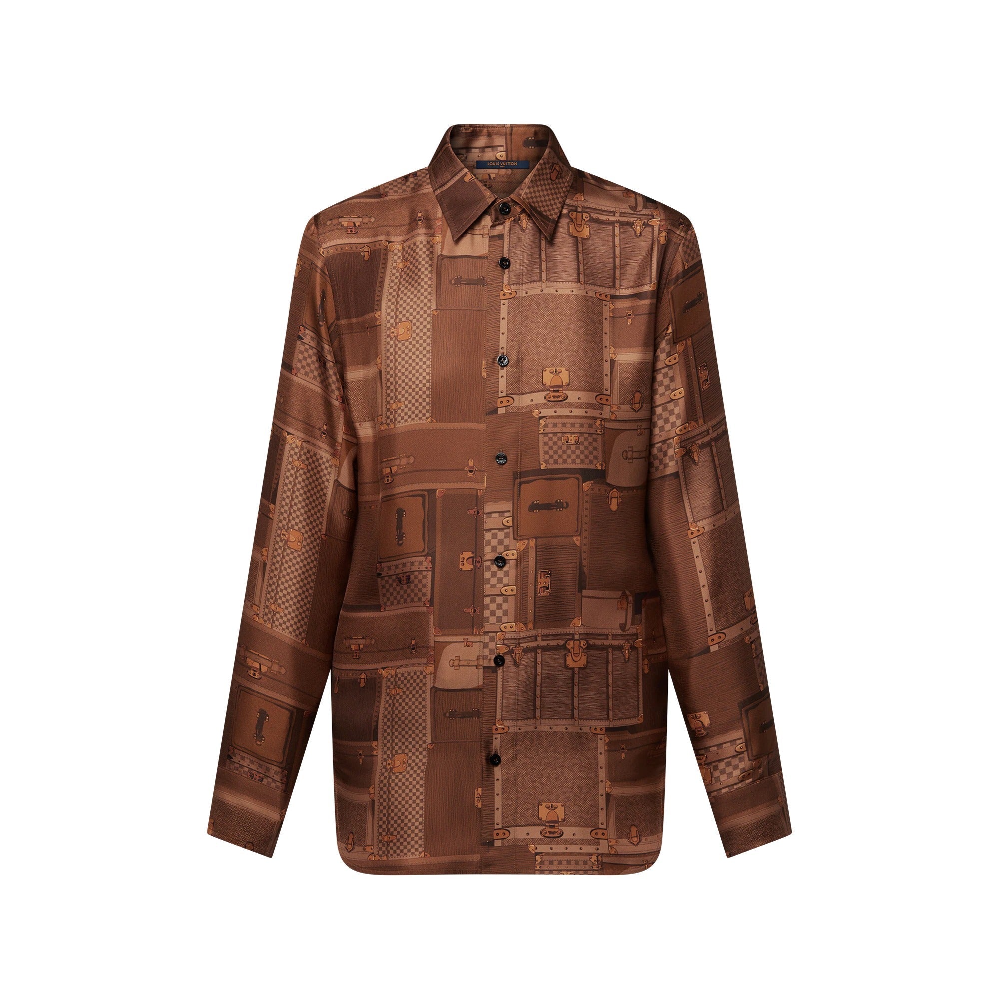 Trunk Print Silk Shirt