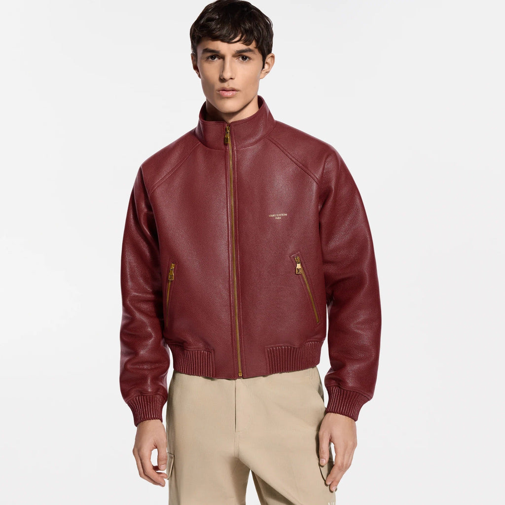 Grained Leather Jacket