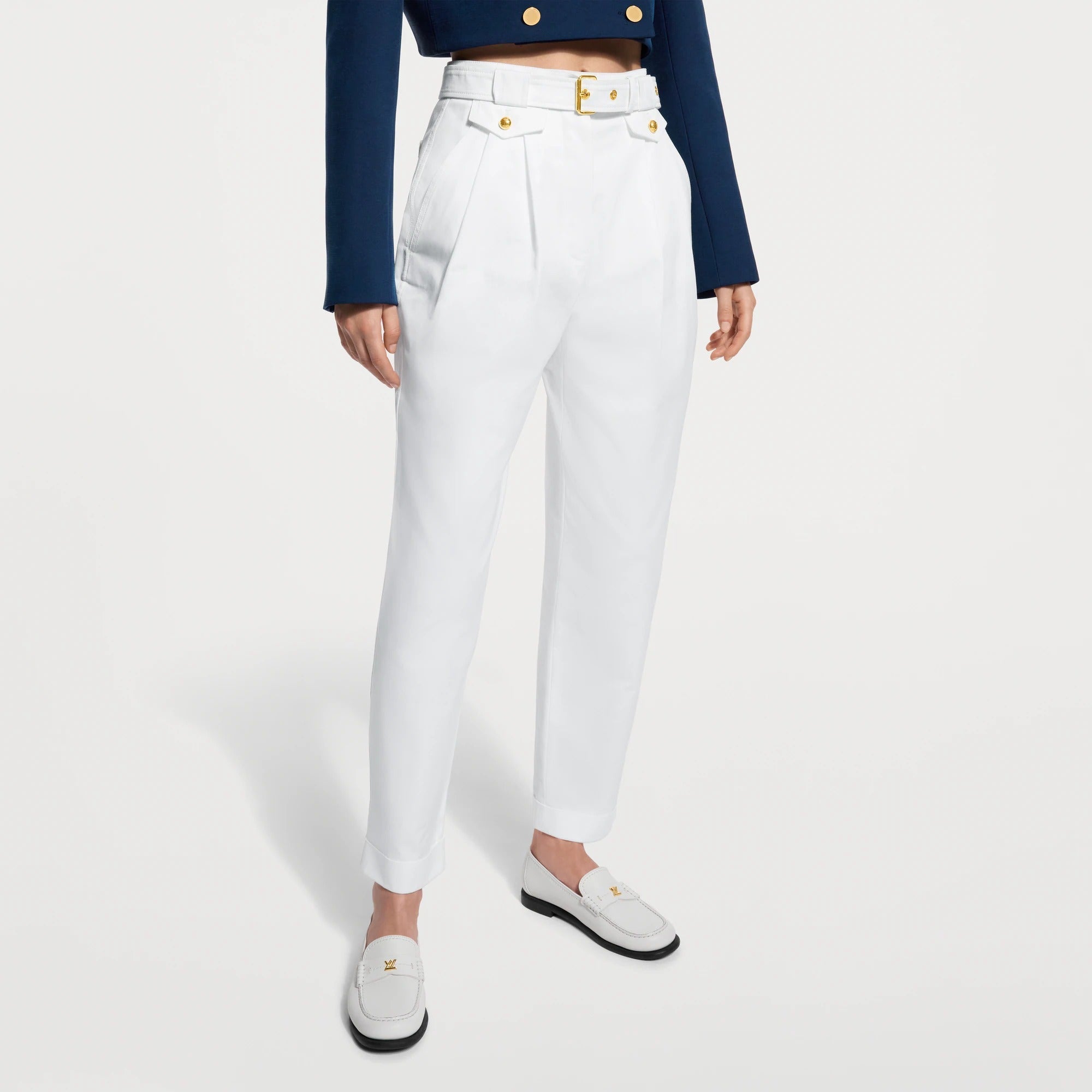 Belted Carrot Pants