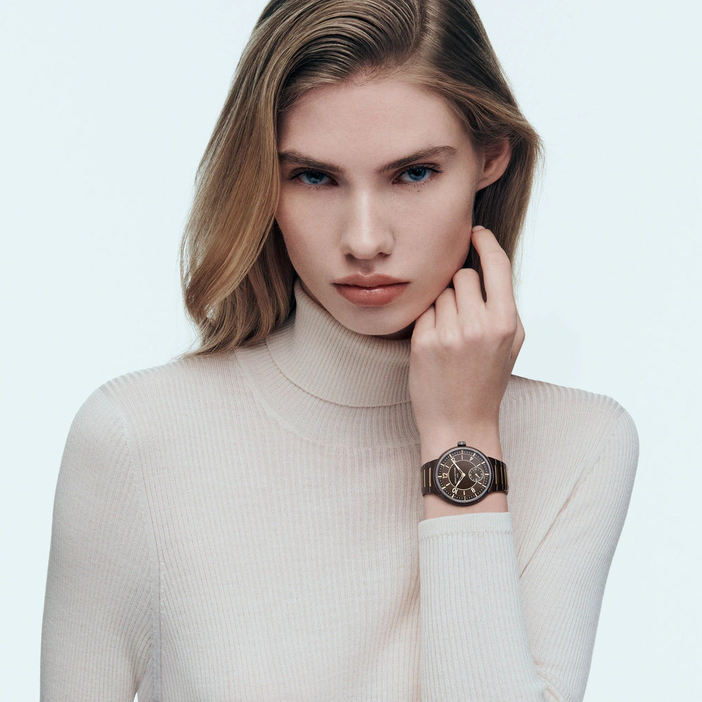 Tambour, Automatic, 40mm, Ceramic and Rose Gold