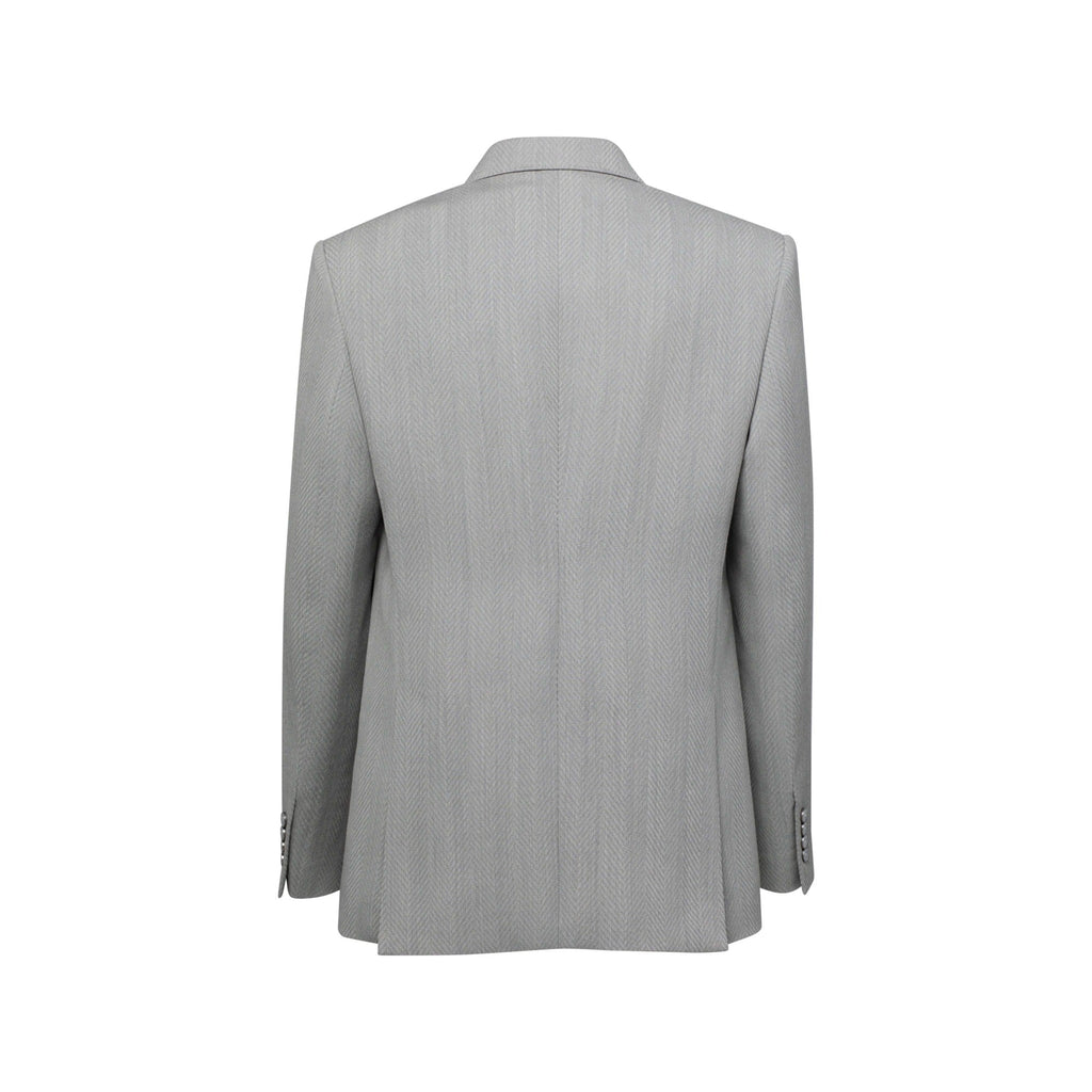 Relaxed Reflective Double-Breasted Jacket