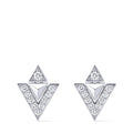 Pure V Earrings, White Gold and Diamonds