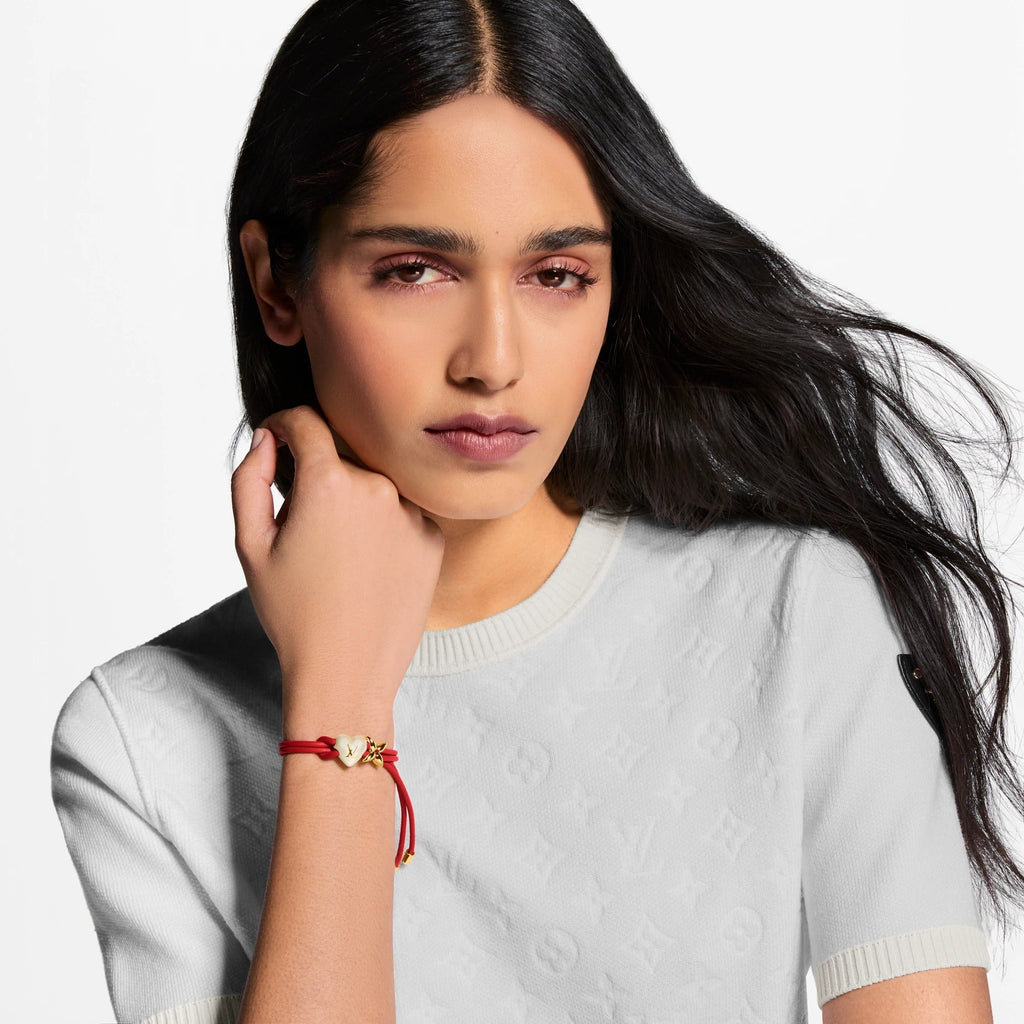 LV Bloom Pearl Heart Bracelet
