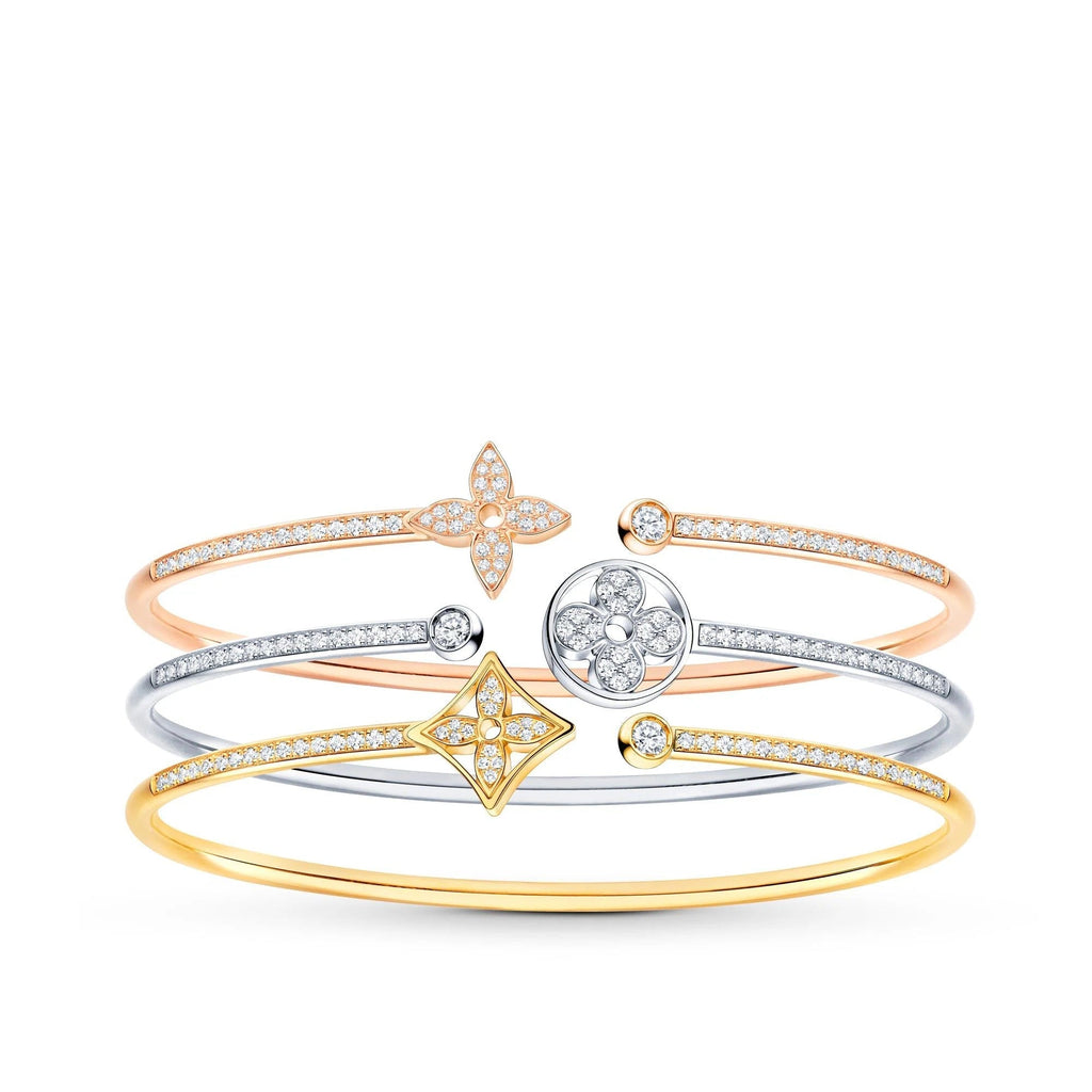 Idylle Blossom Twist Bracelet, Pink Gold And Diamonds